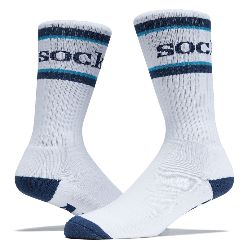 Anti-Hero Socks - White/Navy/Cyan