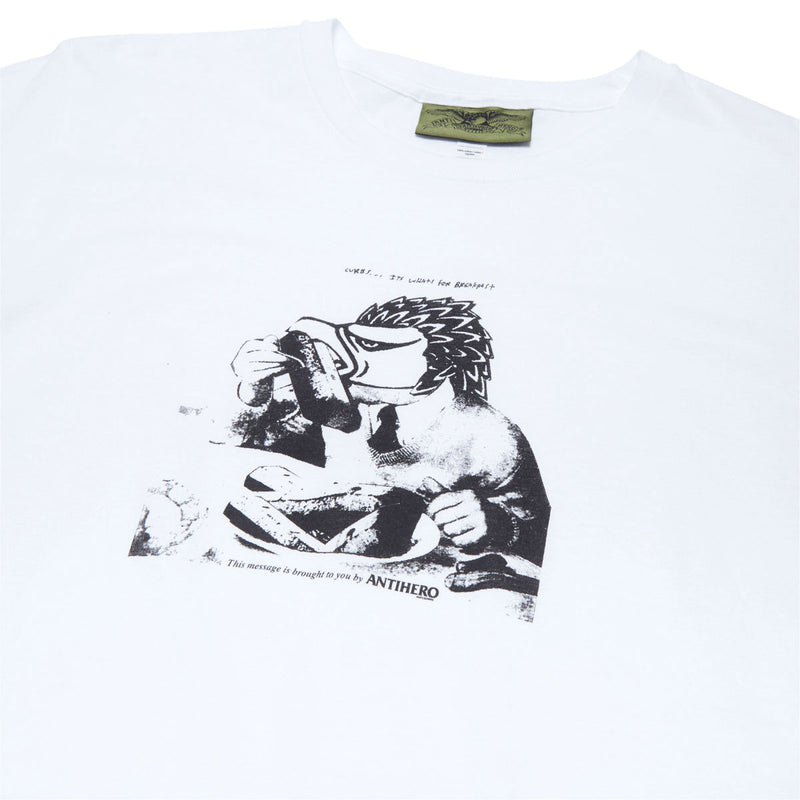 Anti-Hero Tasty Curbs T-Shirt - White/Black Tonal