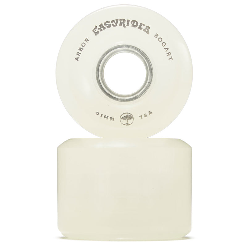 Arbor Bogart 78a Longboard Wheels - Ghost White - 61mm