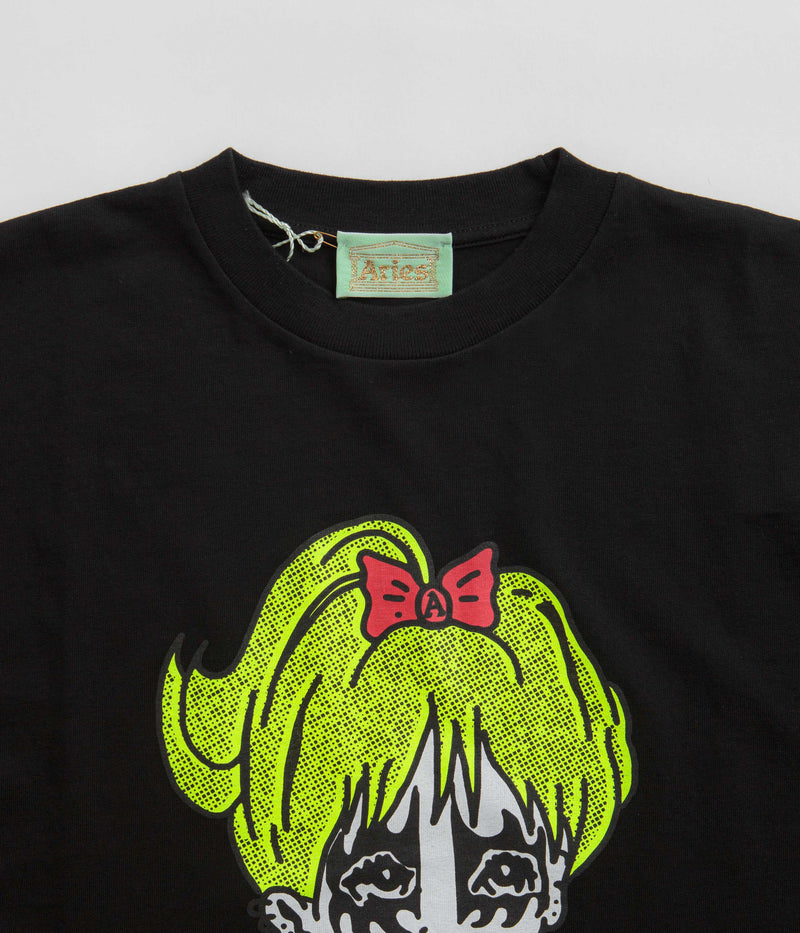Aries Kiss T-Shirt in Black