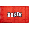 Baker Brand Logo 3x5 Flag - Black/Red