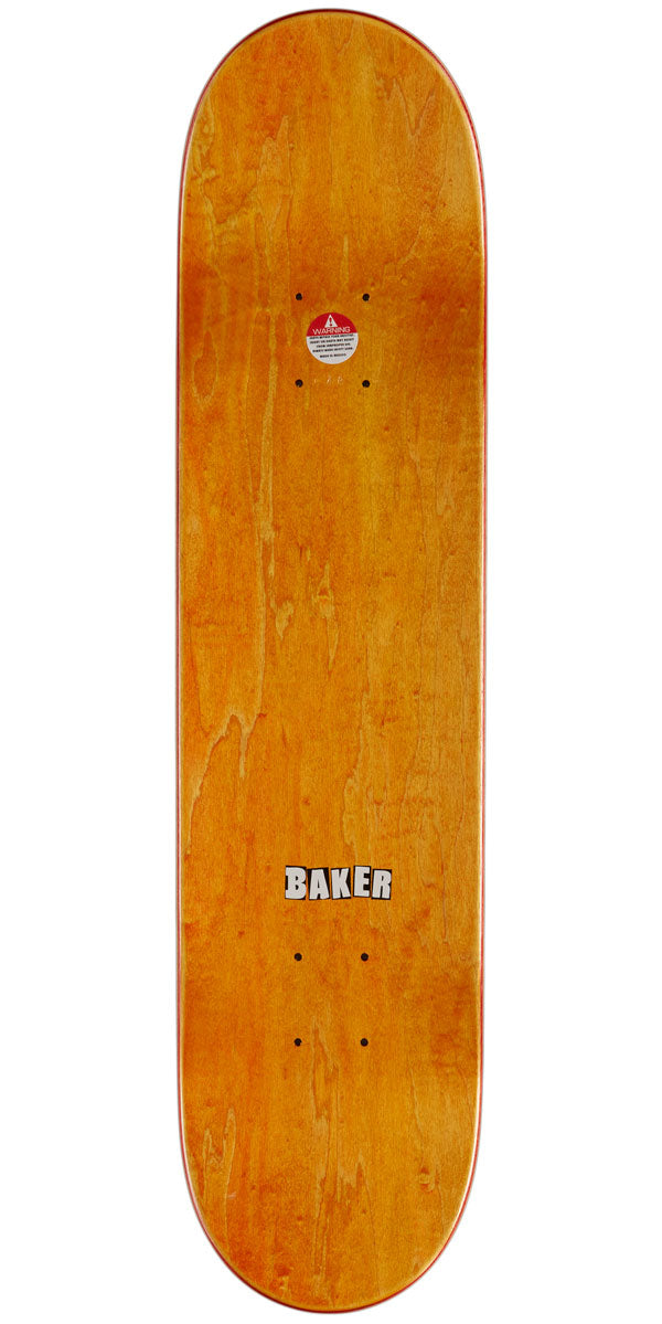 Baker Brand Logo Skateboard Deck - White - 7.56"