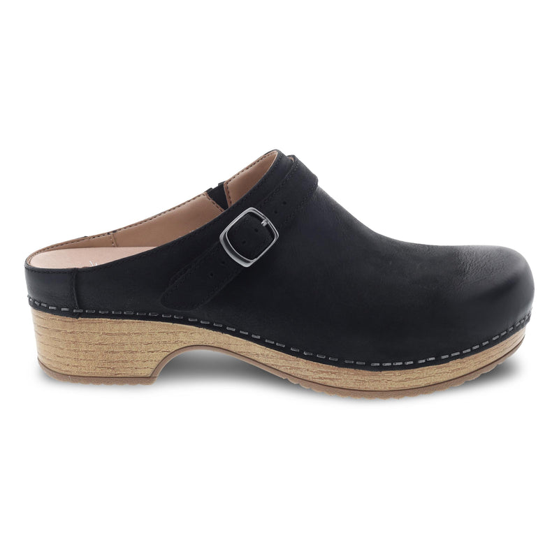 Side image of Berry Black Burnished Nubuck