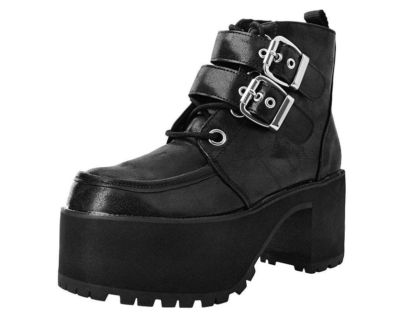 A9580L Black 2-Buckle Nosebleed Boot