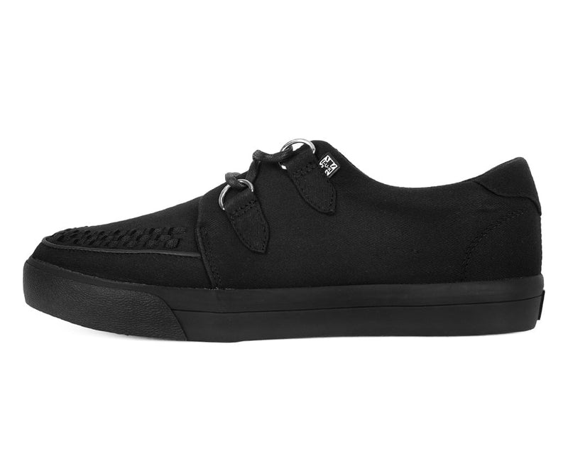 A3226 Black Basic Twill Interlace Sneaker