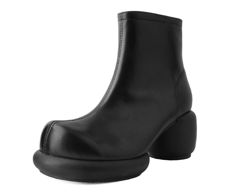 T2317L Black Burnished Bubble II Anarchic Zip Boot