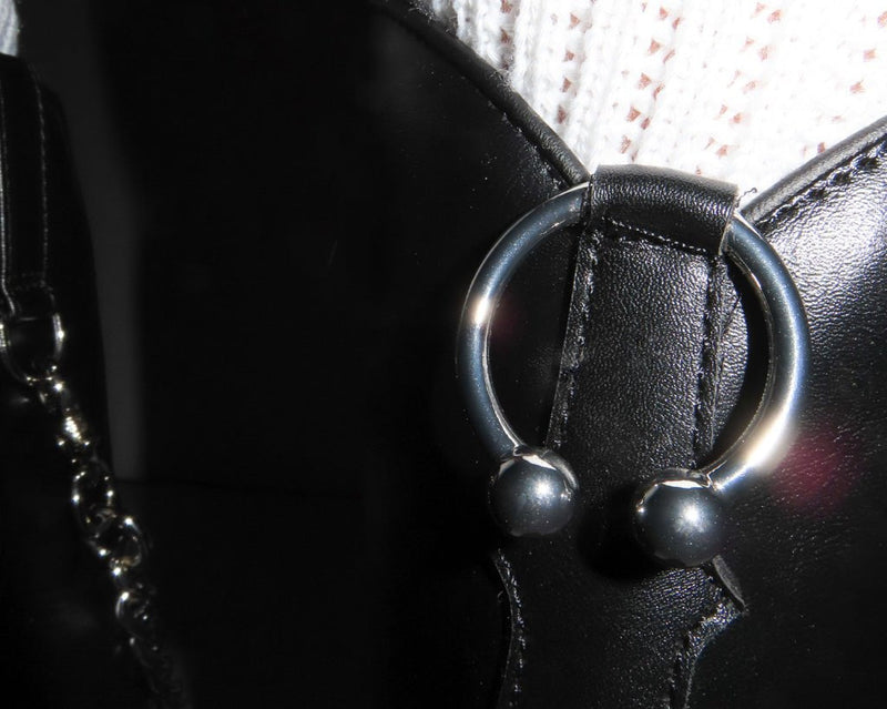 A3220L Black Chain Western Boot