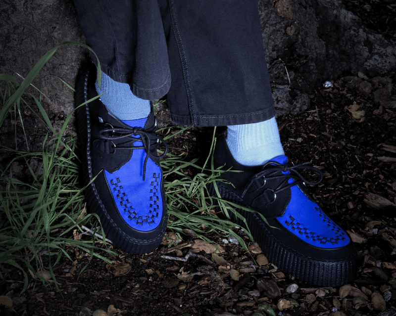 V3182 Black & Cobalt Blue Viva Mondo Creeper
