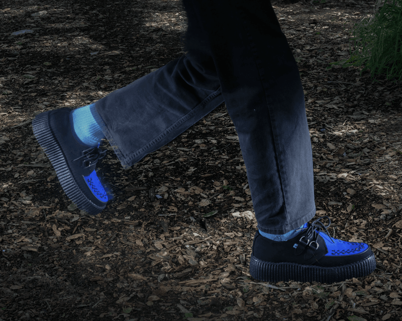 V3182 Black & Cobalt Blue Viva Mondo Creeper