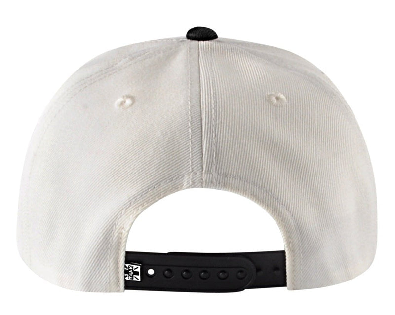 HT08 Black & Cream Skull Logo Hat HT08-OS