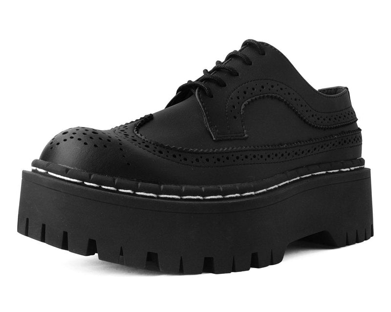 A9884 Black Double Decker Brogue