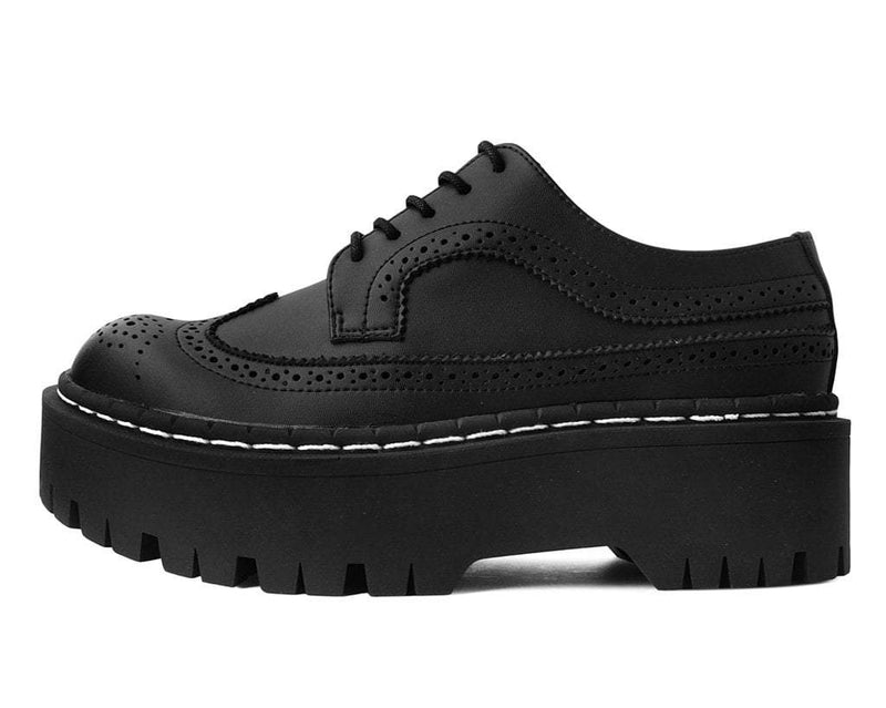 A9884 Black Double Decker Brogue