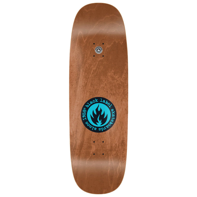 Black Label Stand By Jumbotron Shape Skateboard Deck - Assorted Stains - 10.00"