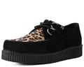 F8142 Black & Leopard Viva Low Creeper