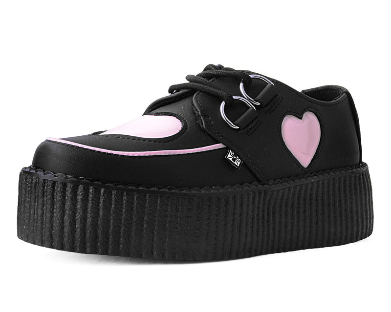 V3026 Black & Pink Heart TUKskin™ Viva Mondo Creeper
