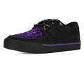 A9690 Black & Purple Leopard D-Ring Sneaker