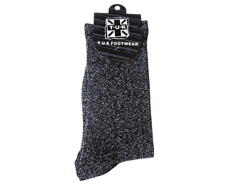 TSK1002 Black Sparkly Metallic Sock TSK1002-OS