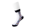 TSK1080 Black Stripe Floral Sheer Sock TSK1080-OS