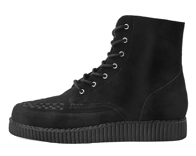 F9710 Black Suede 7-Eye Viva Low Boot