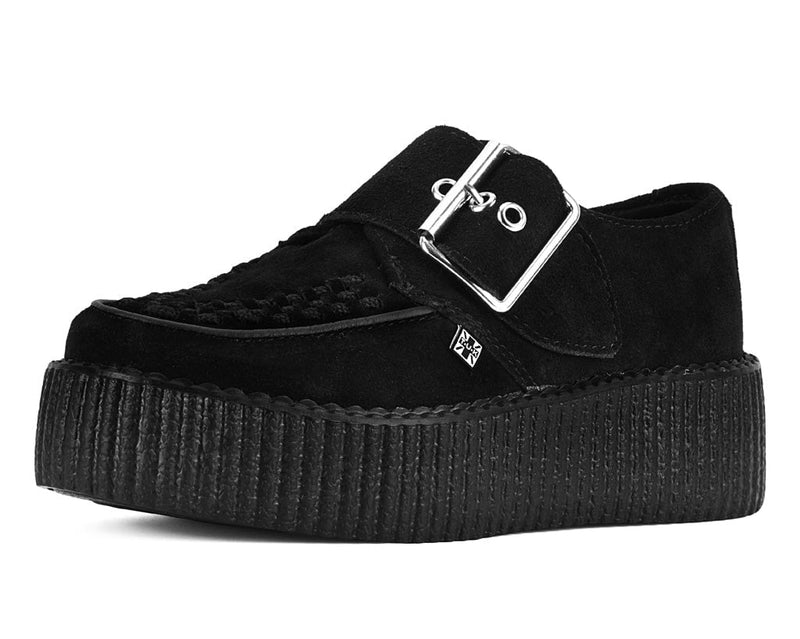 V3300 Black Suede Buckle Viva Mondo Creeper