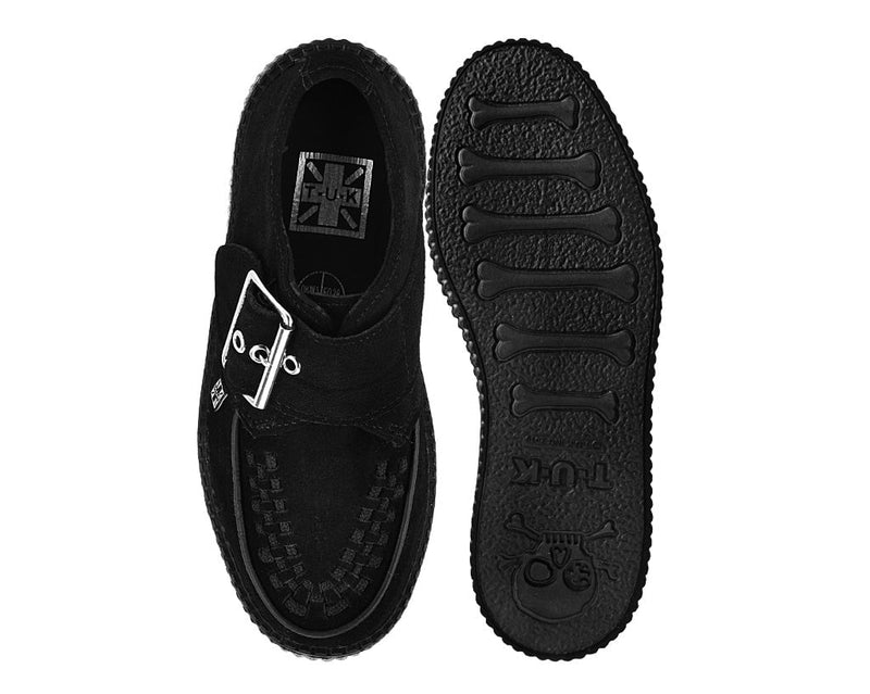 V3300 Black Suede Buckle Viva Mondo Creeper