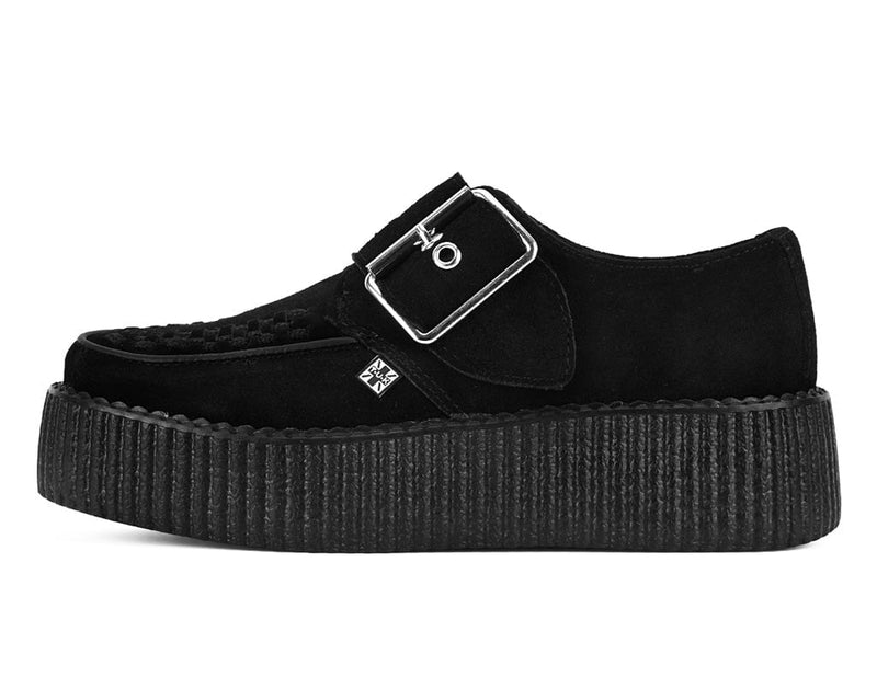 V3300 Black Suede Buckle Viva Mondo Creeper
