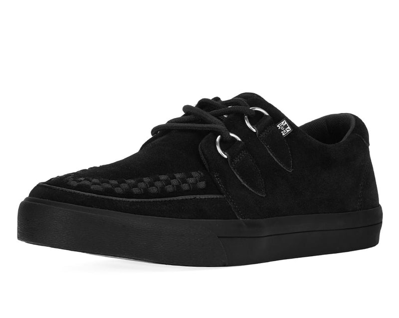 A9178 Black Suede D-Ring Sneaker