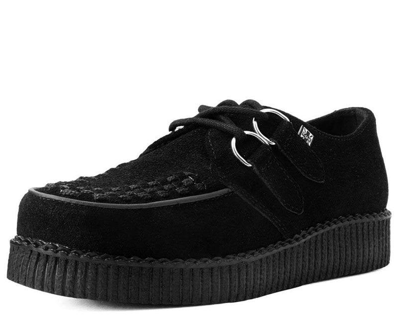 F7270 Black Suede Viva Low Creeper