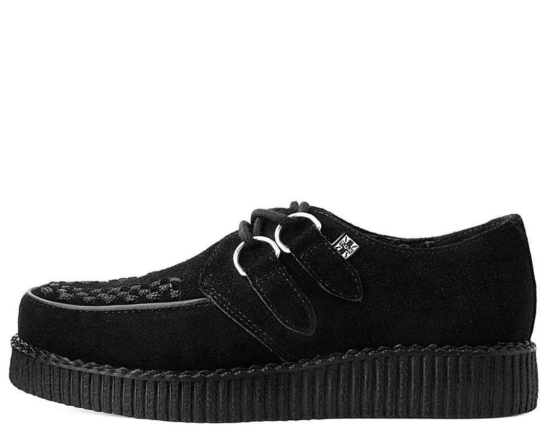 F7270 Black Suede Viva Low Creeper