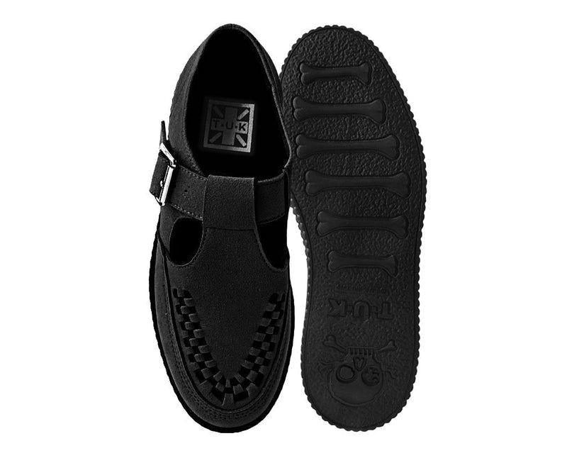F9954 Black Suede Viva Low Sandal