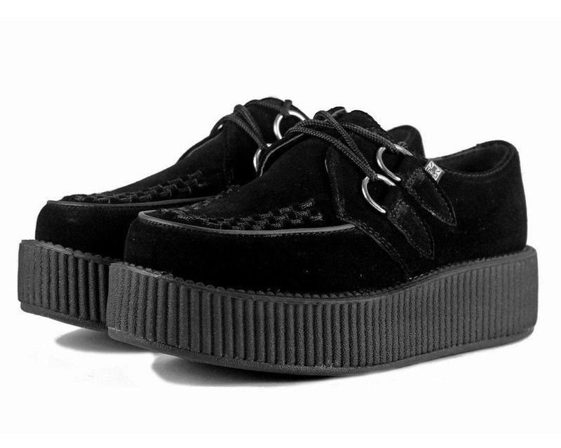 V7757 Black Suede Viva Mondo Creepers