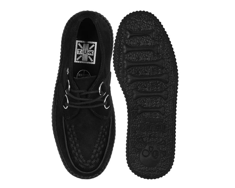 V7757 Black Suede Viva Mondo Creepers