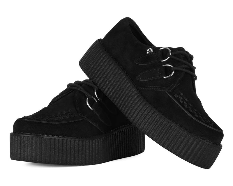 V7757 Black Suede Viva Mondo Creepers
