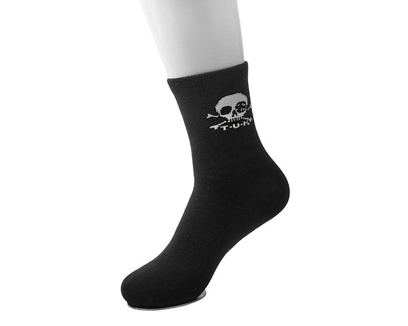 TSK1035 Black T.U.K. Skull Logo Men’s Sock TSK1035-OS