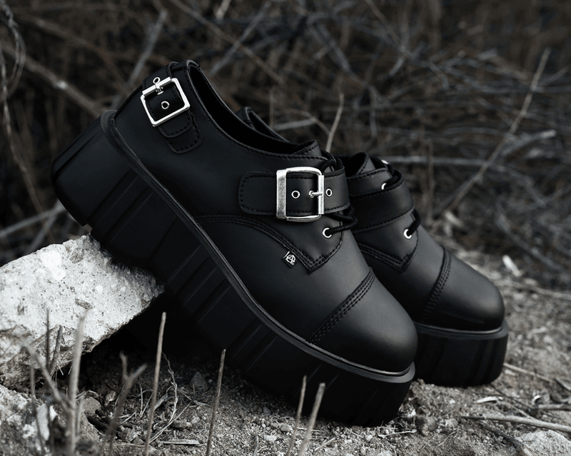 T2324 Black TUKskin™ 2-Buckle Anarchic Airship Gibson