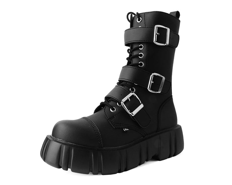 T2323 Black TUKskin™ 3-Buckle Anarchic Airship Boot