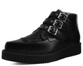 A9325 Black TUKskin™ 3-Buckle Pointed Creeper Boot