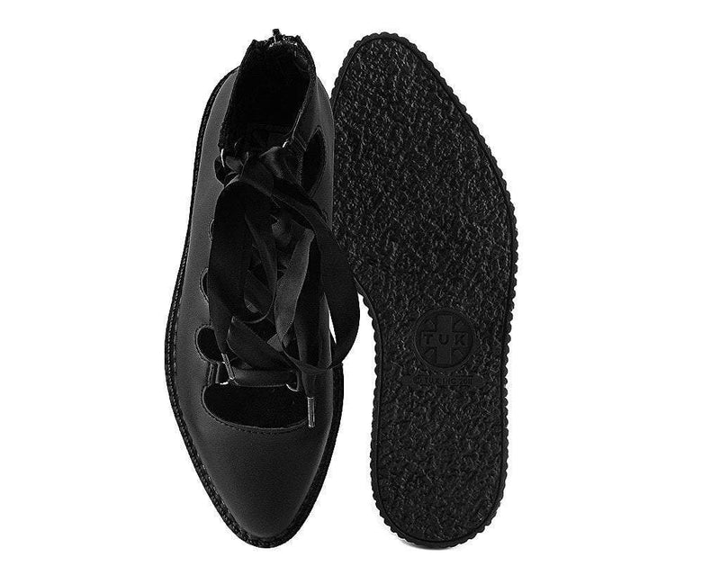 A9768L Black TUKskin™ 5-Loop Ribbon Mary Jane
