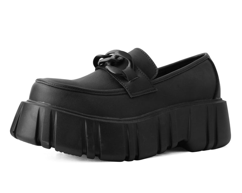 T2333 Black TUKskin™ Anarchic Airship Chain Loafer