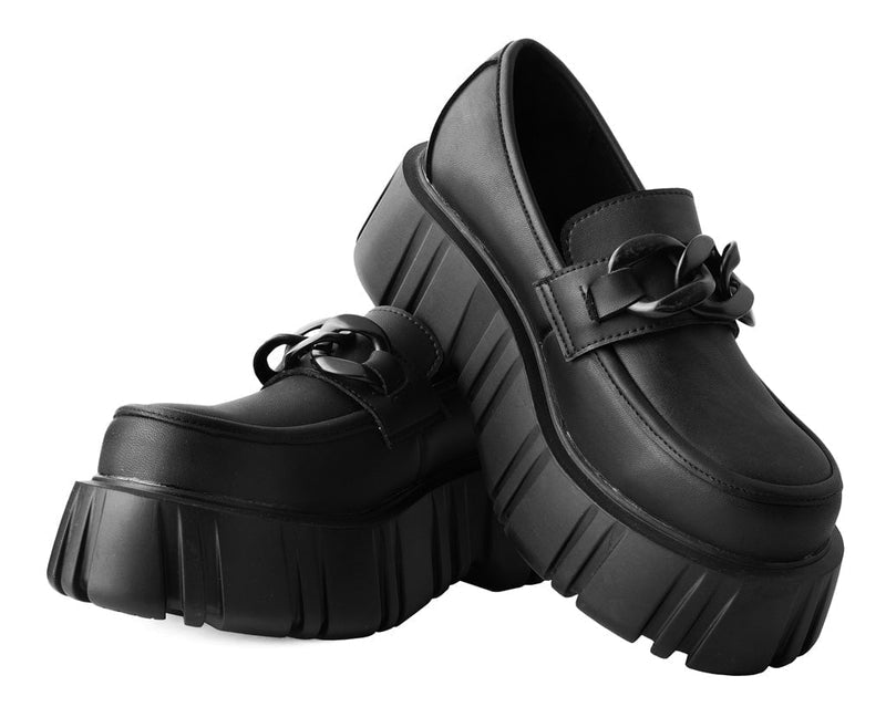 T2333 Black TUKskin™ Anarchic Airship Chain Loafer