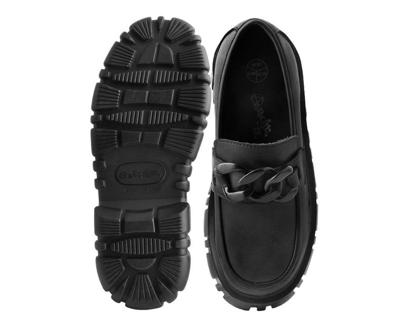 T2333 Black TUKskin™ Anarchic Airship Chain Loafer
