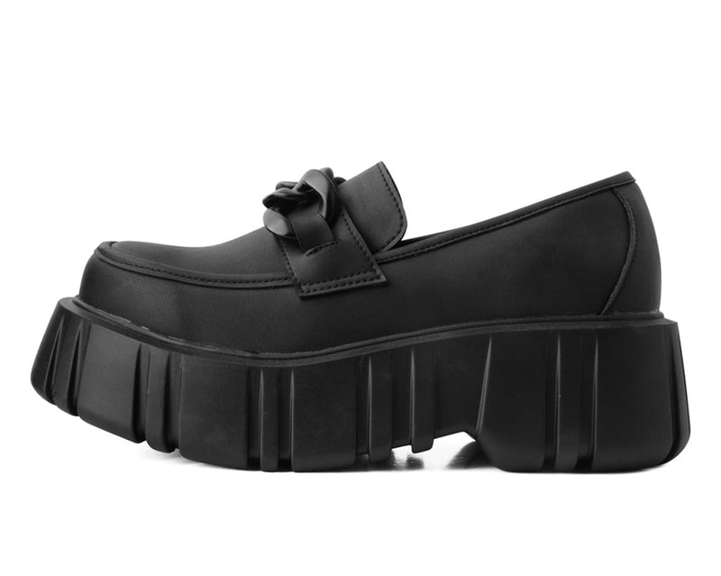 T2333 Black TUKskin™ Anarchic Airship Chain Loafer
