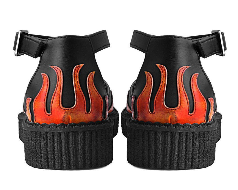 A9731L Black TUKskin™ Flame Sandal