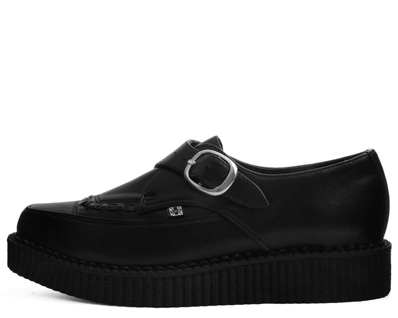 A9324 Black TUKskin™ Pointed Buckle Creeper