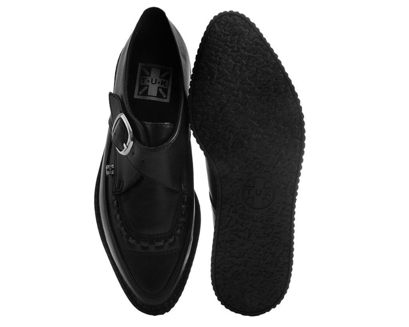 A9324 Black TUKskin™ Pointed Buckle Creeper