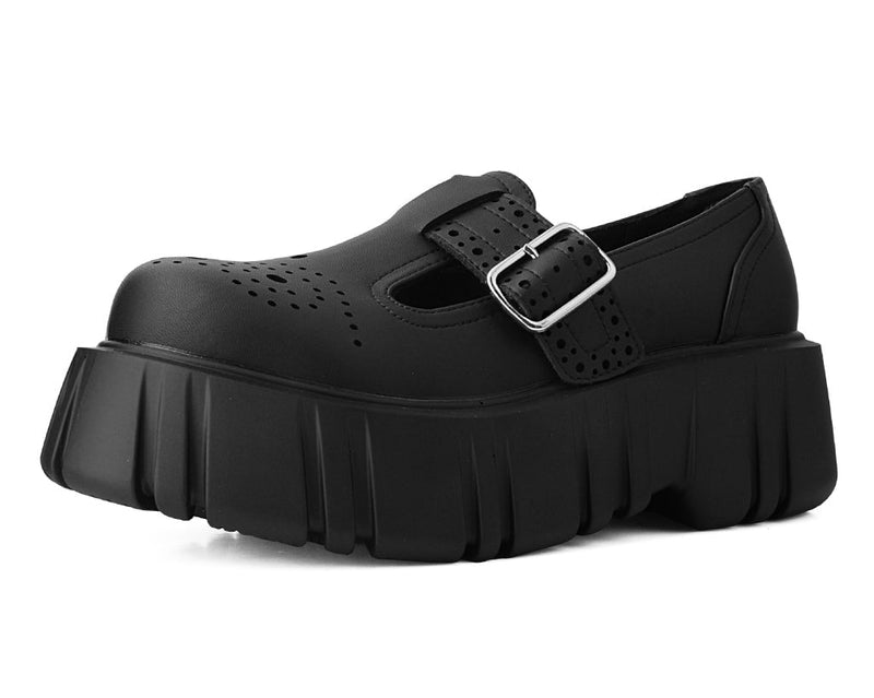T2334 Black TUKskin™ T-Bar Anarchic Airship Brogue