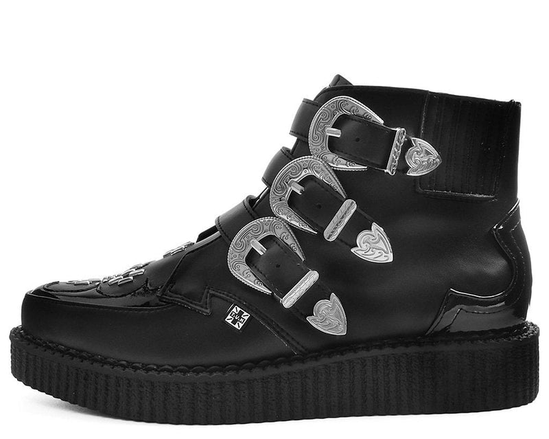 A9413 Black TUKskin™ Western Buckle Pointed Boot