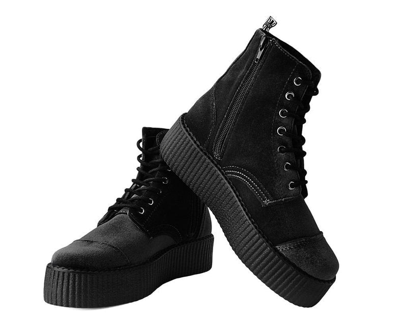 V9758L Black Velvet 7-Eye Viva Mondo Boot