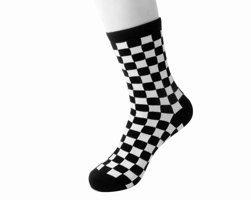 TSK1046 Black & White Checker T.U.K. Men’s Sock TSK1046-OS