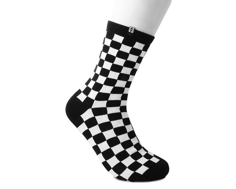 TSK1046 Black & White Checker T.U.K. Men’s Sock TSK1046-OS